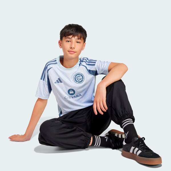 Chicago Fire adidas Youth 2025 The Municipal Kit Replica Jersey - Light Blue