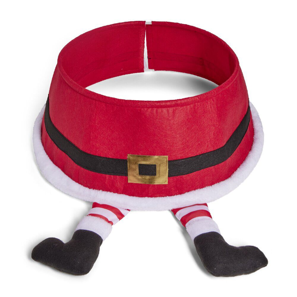 Tour de sapin forme pied de père No&euml;l Ø65cm