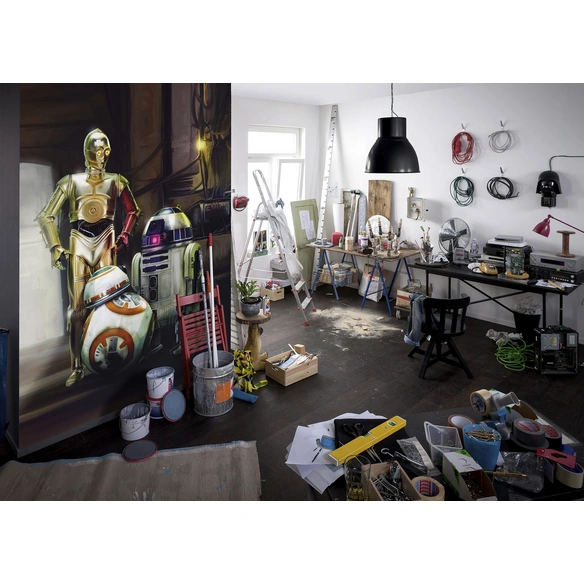 Papiertapete »STAR WARS Three Droids«, Breite 184 cm