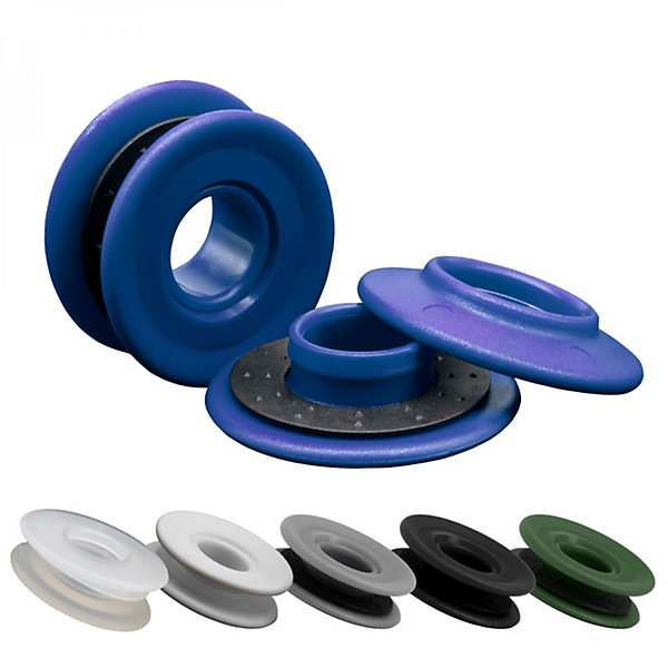 Lot de 100 oeillets à clipser pour bâche à bulles ou autres types de bâches- Bleu - Linxor