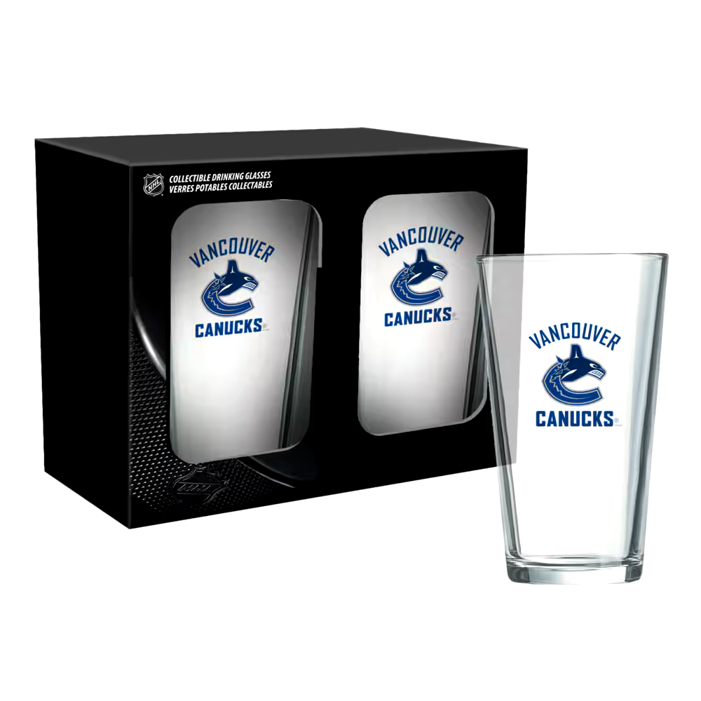 NHL Vancouver Canucks Mixing Pint Glass Box Set, 2-pk, 16-oz