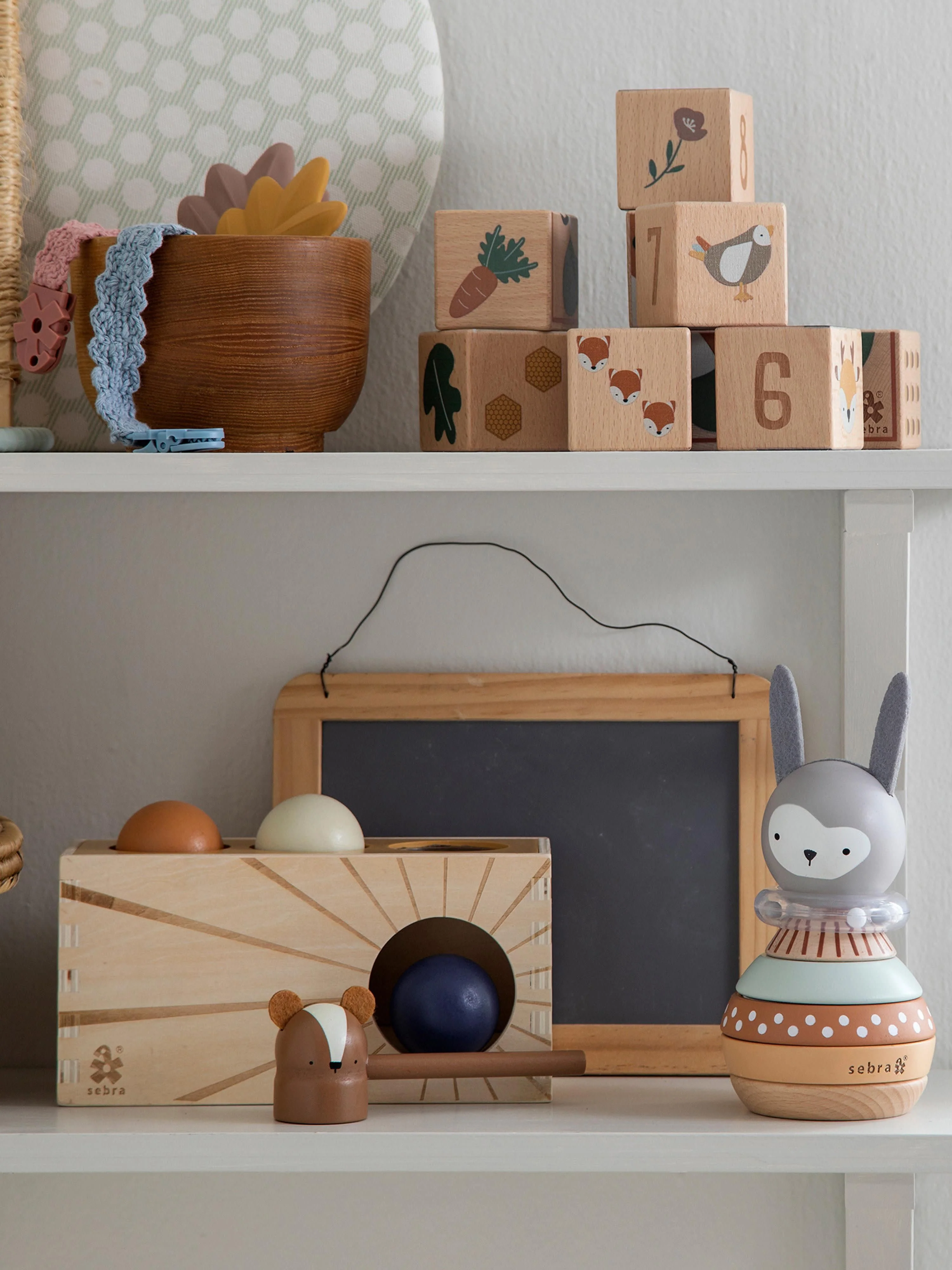 Holz-Klopfspielzeug Woodland, 5er-Set
