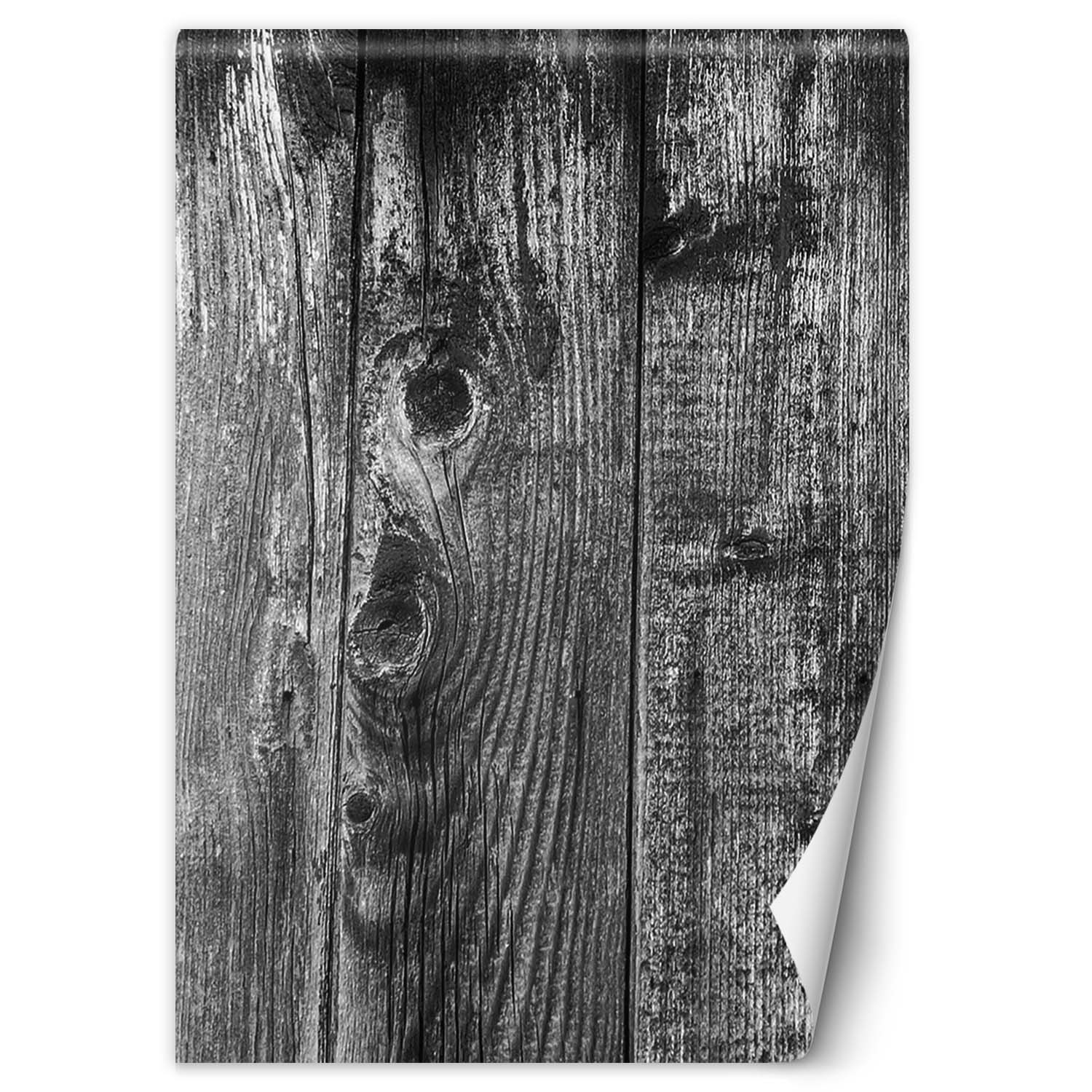 Feeby Fototapeta, Czarno-białe deski 100x140