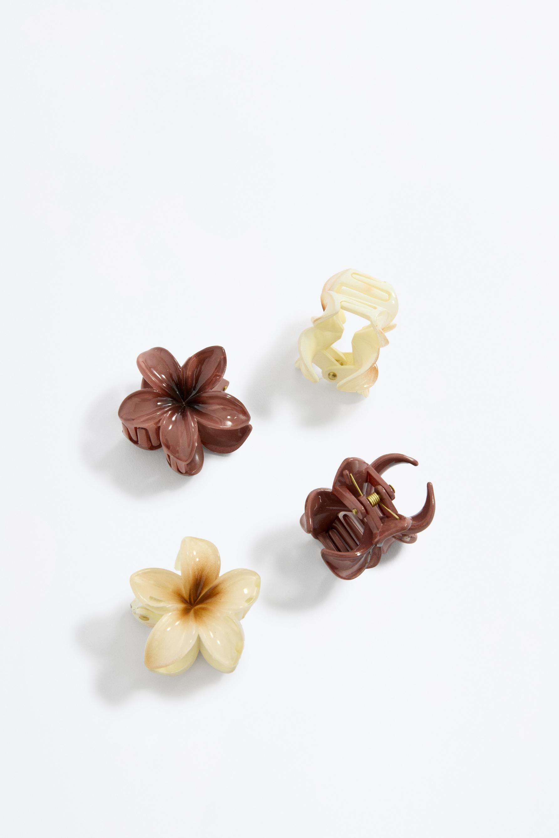 Pinzas flor (Pack 4)