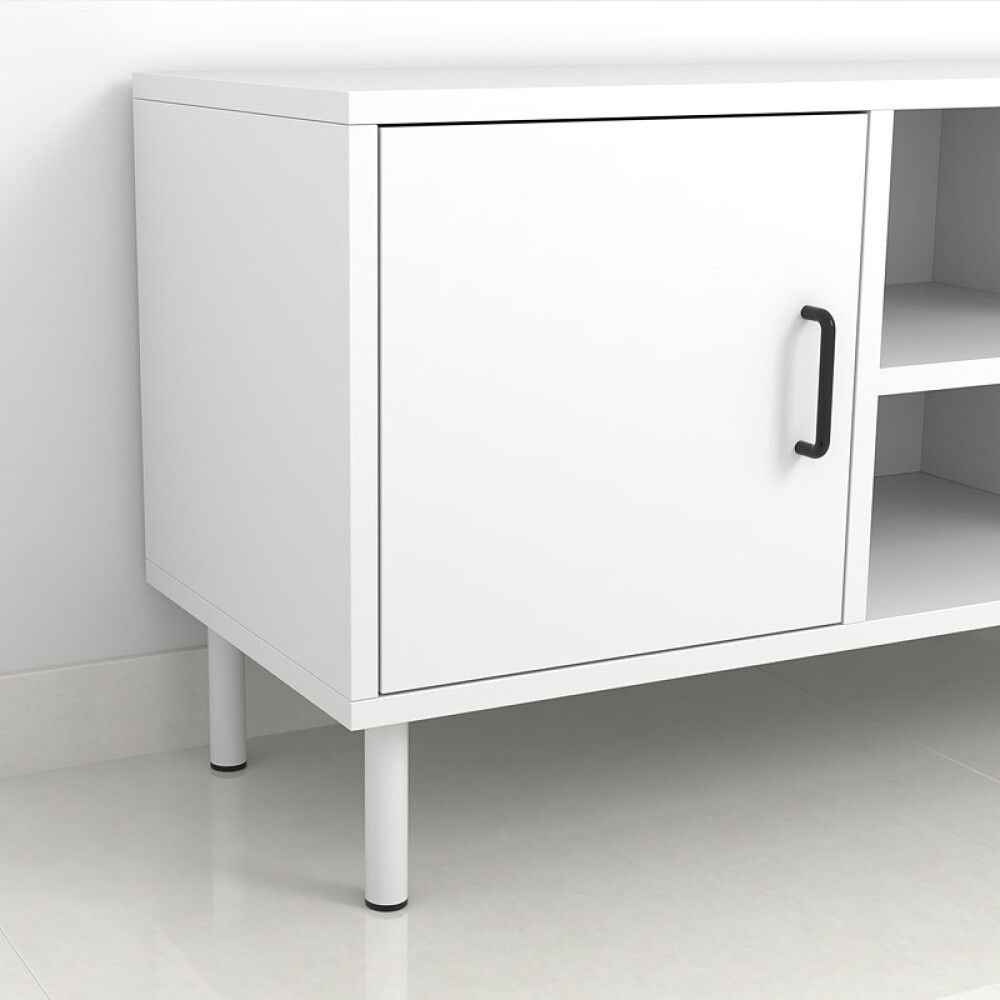 MØBELBEN REI STÅL Ø30X150MM HVIT