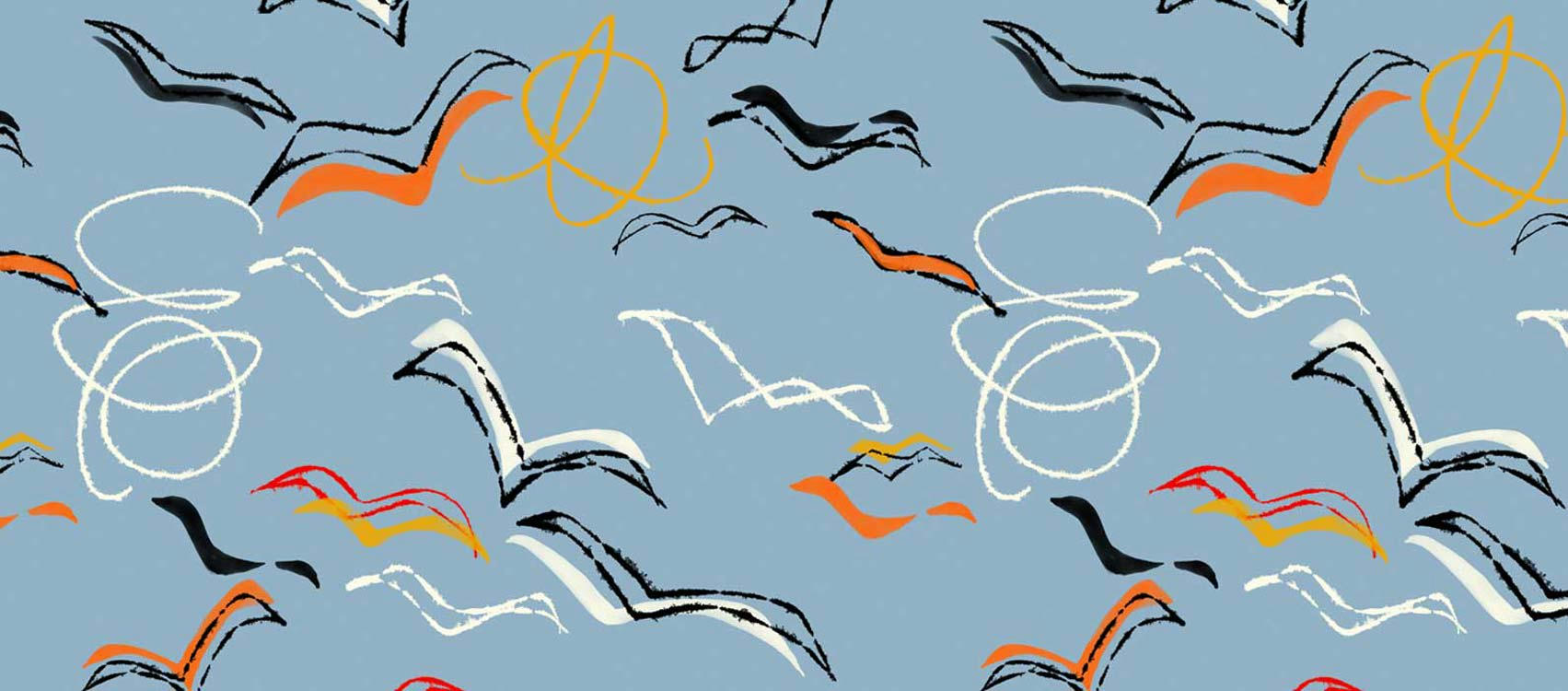 GOÉLANDS - Tête de lit sans support en bois 160*70 cm