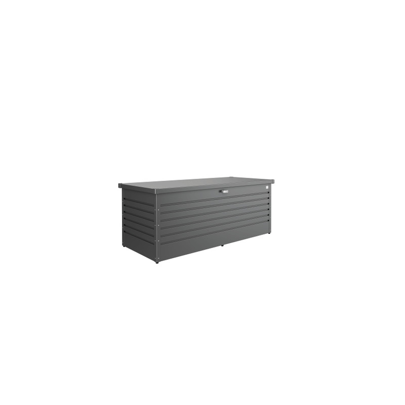 Coffre de jardin gris foncé 1,81 x 0,79 x 0,71 m BIOHORT