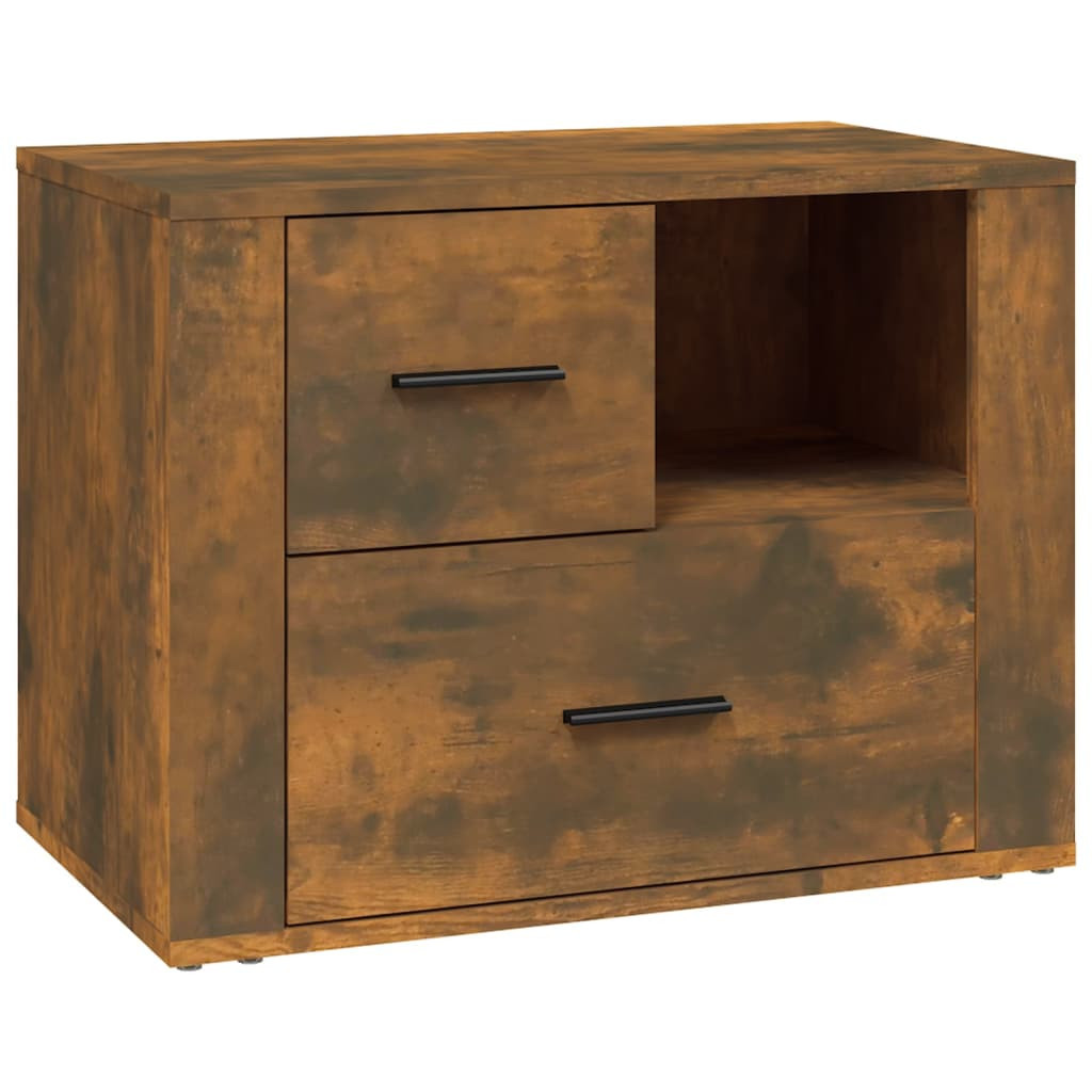 Szafka Nocna Stolik Komoda Brązowa z Szufladą Do Sypialni 60x36x45 cm