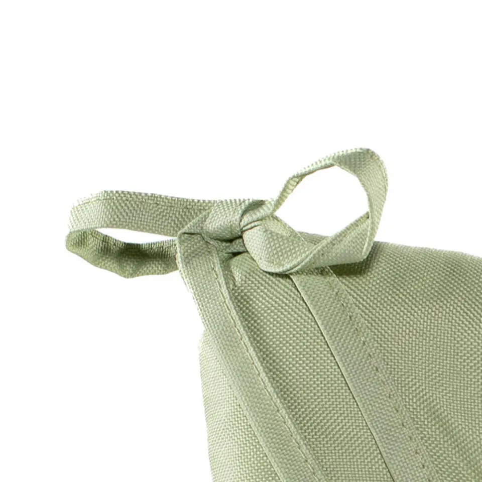 Anna's collection Stoelkussen gewatteerd - mint groen - 38x38 cm