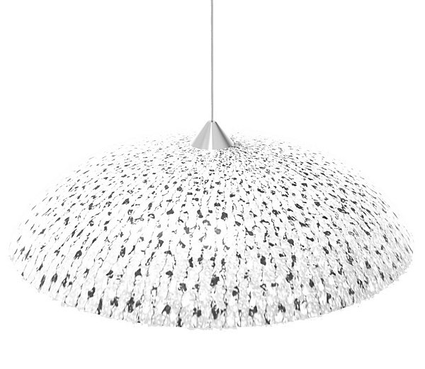 LUMICOM - KRIS Suspension, 1X E27, max 42W, verre, blanc, D.40cm