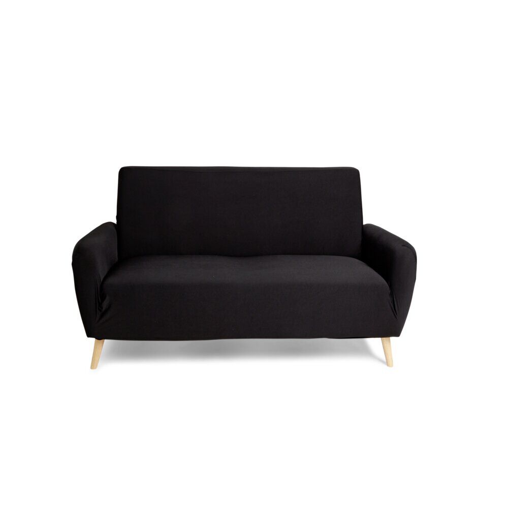 Protège canapé extensible 2 places L145-185cm noir
