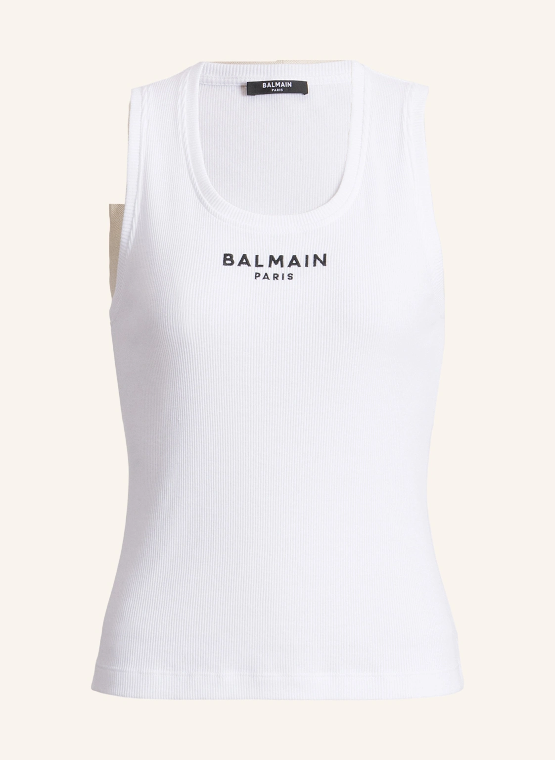 BALMAIN Tanktop mit Balmain Paris-Stickerei