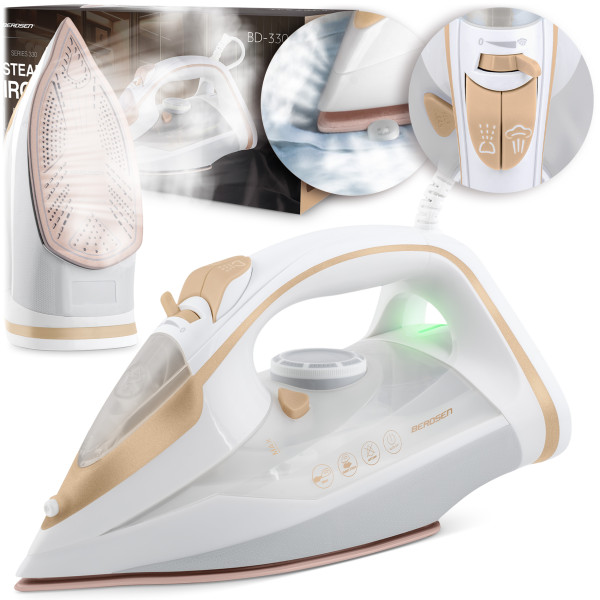 Żelazko parowe Berdsen 3000 W ceramiczna powłoka praca w pionie 333000