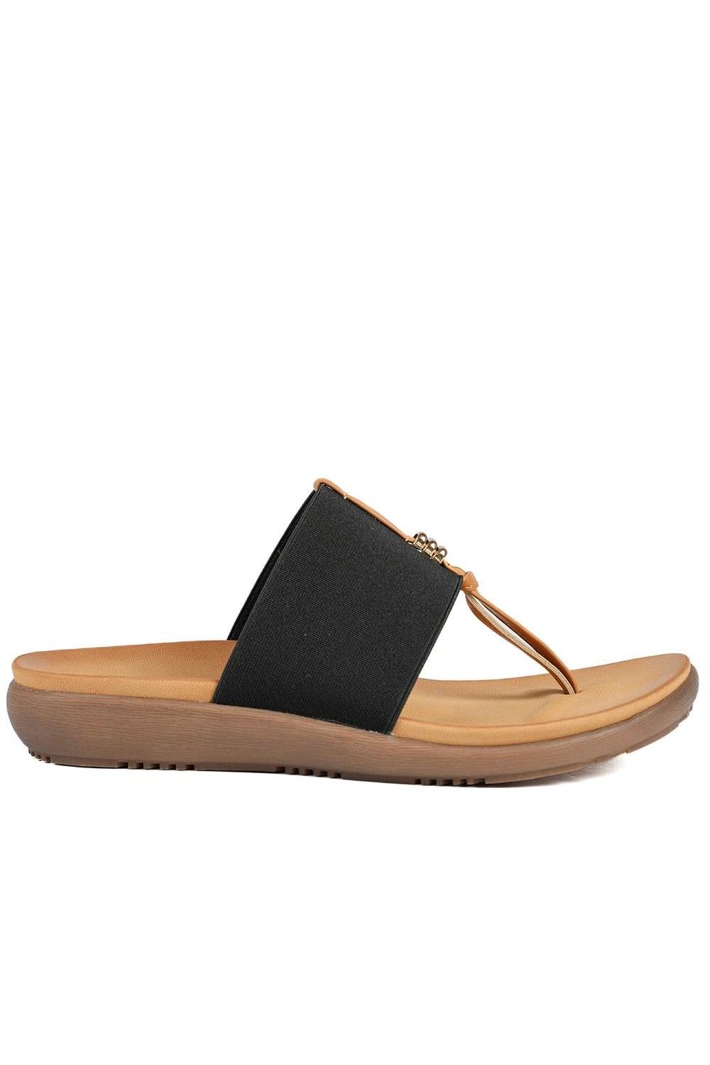 Pavers Flexible Wide Fit Toe Post Sandals