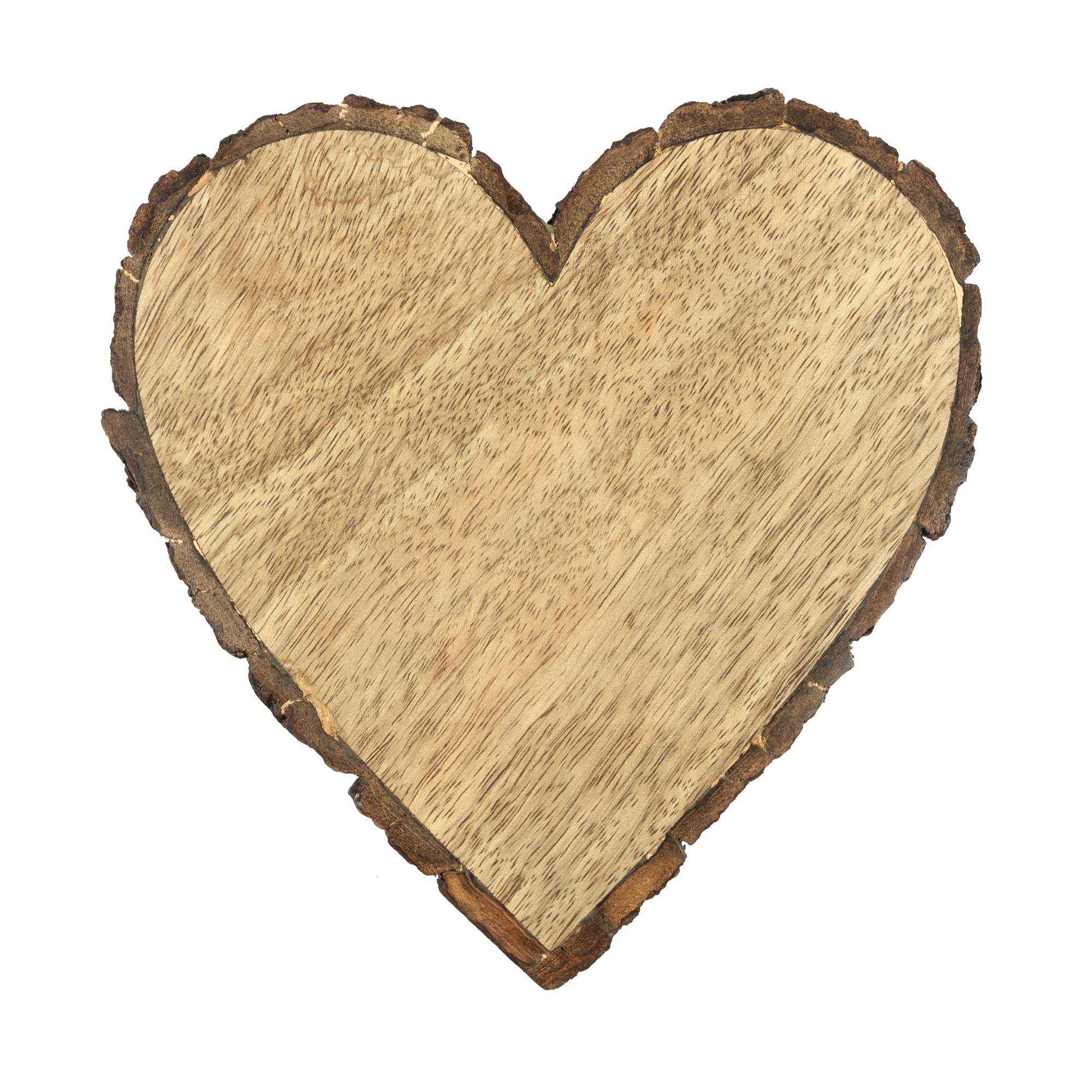 Wooden Heart Slice 20cm