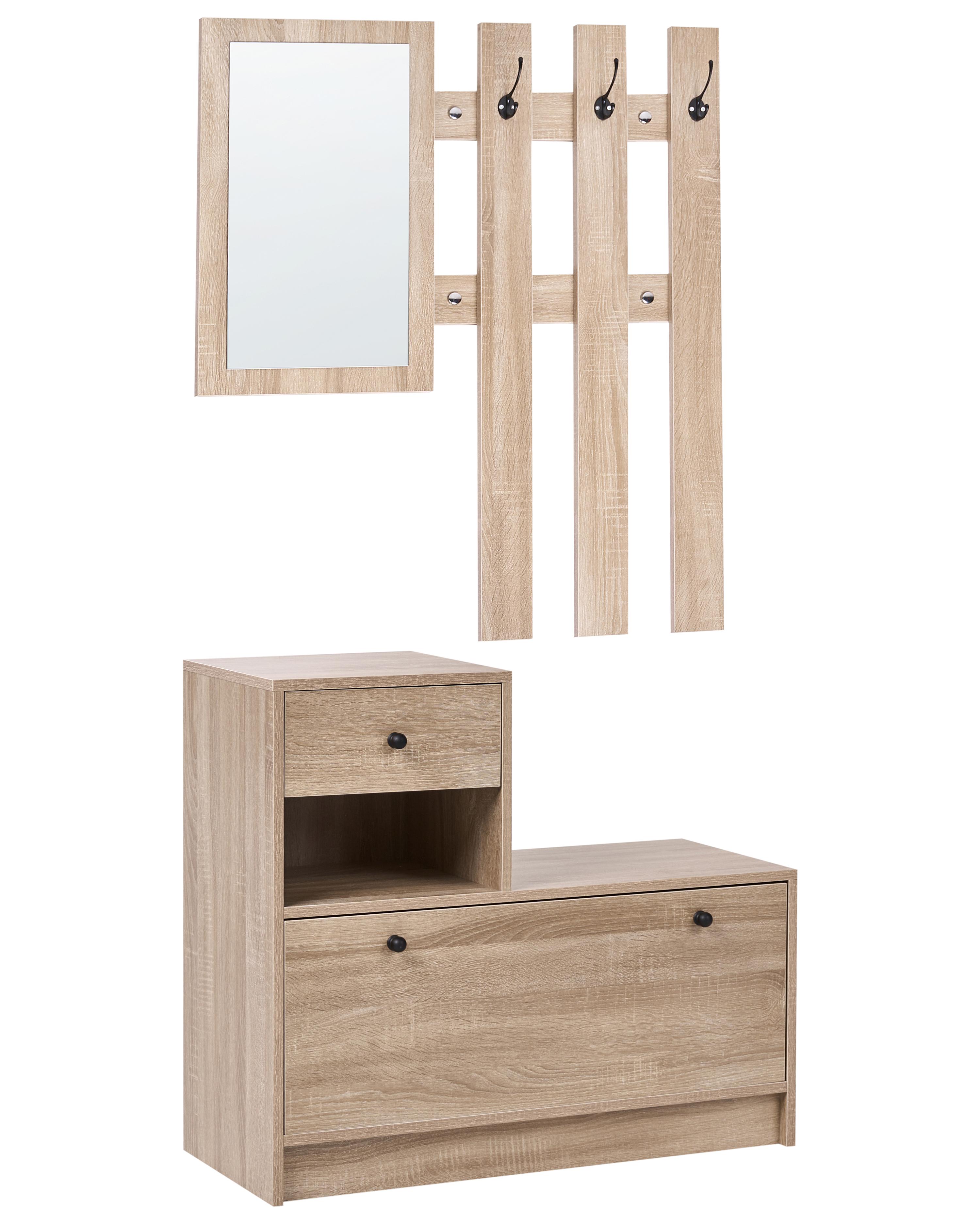 Hallway Set COOMA Light Brown
