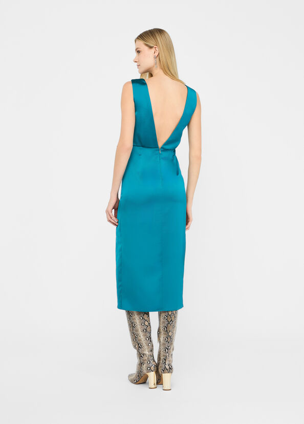 Abito midi elegante in raso