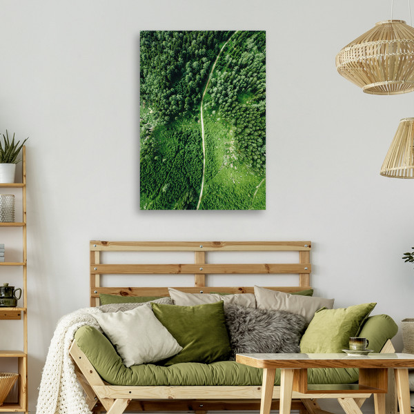 Feeby Obraz na płótnie, Ścieżka przez zielony las 40x60