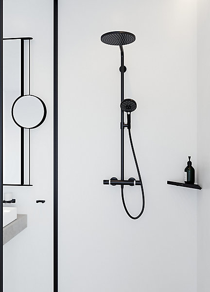 Colonne de douche thermostatique noir Hansgrohe Raindance Select S