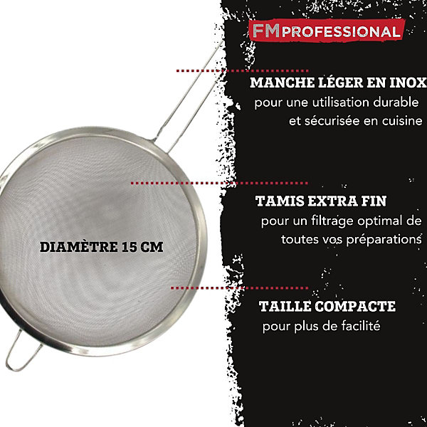 Ensemble de 2 Passoires inox 15 cm FM Professional
