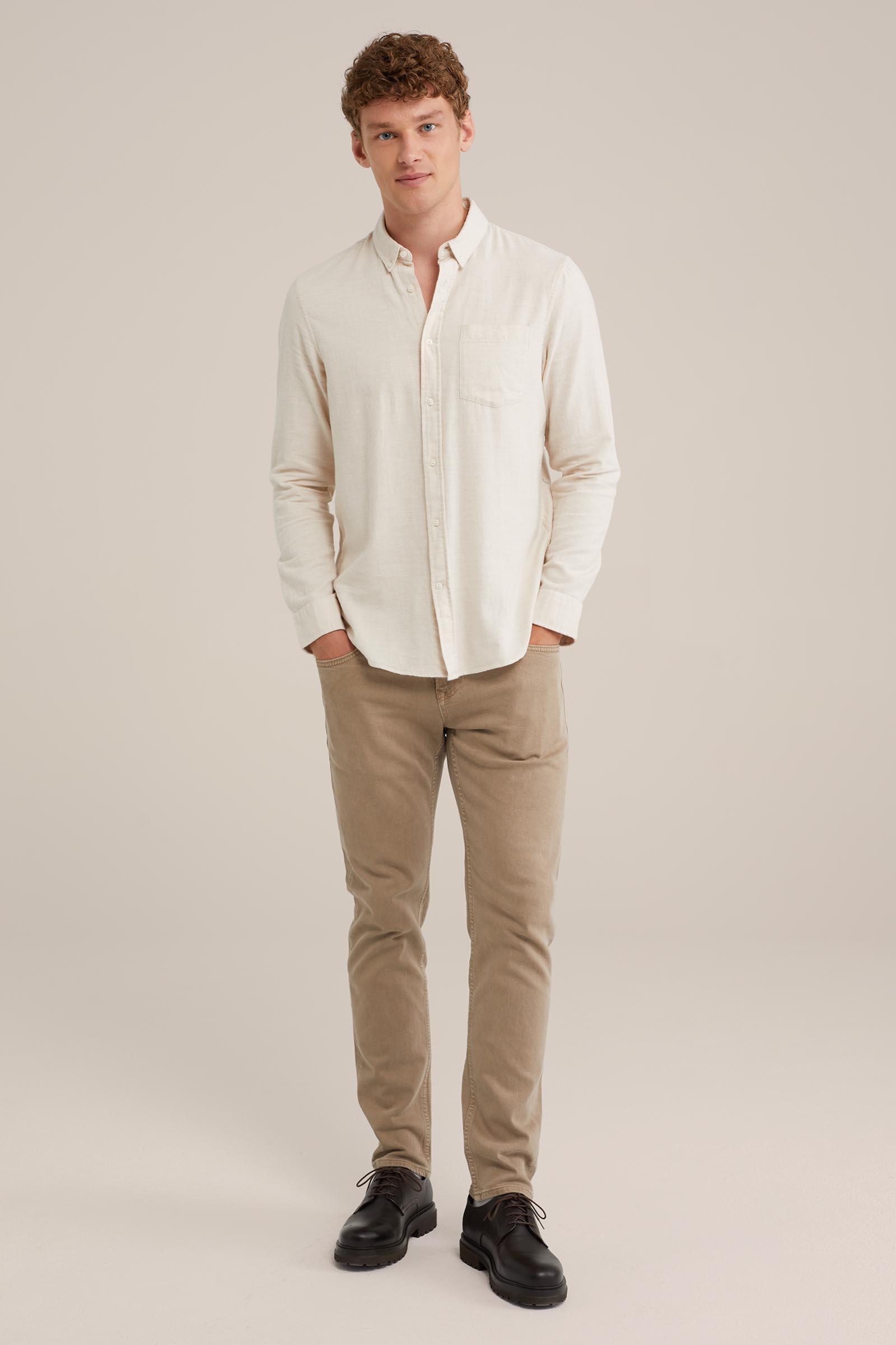 Heren flanellen overhemd