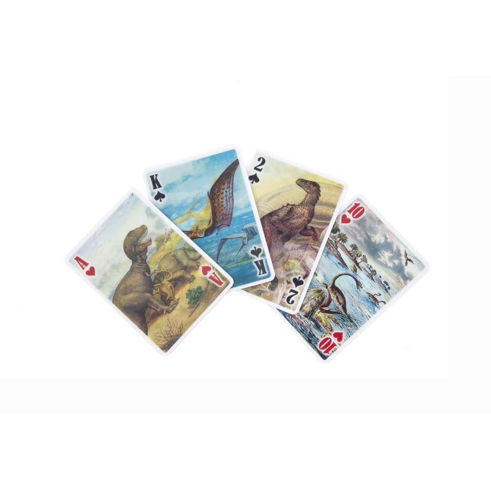 - Jeu de cartes 3d dino pvc multicolore