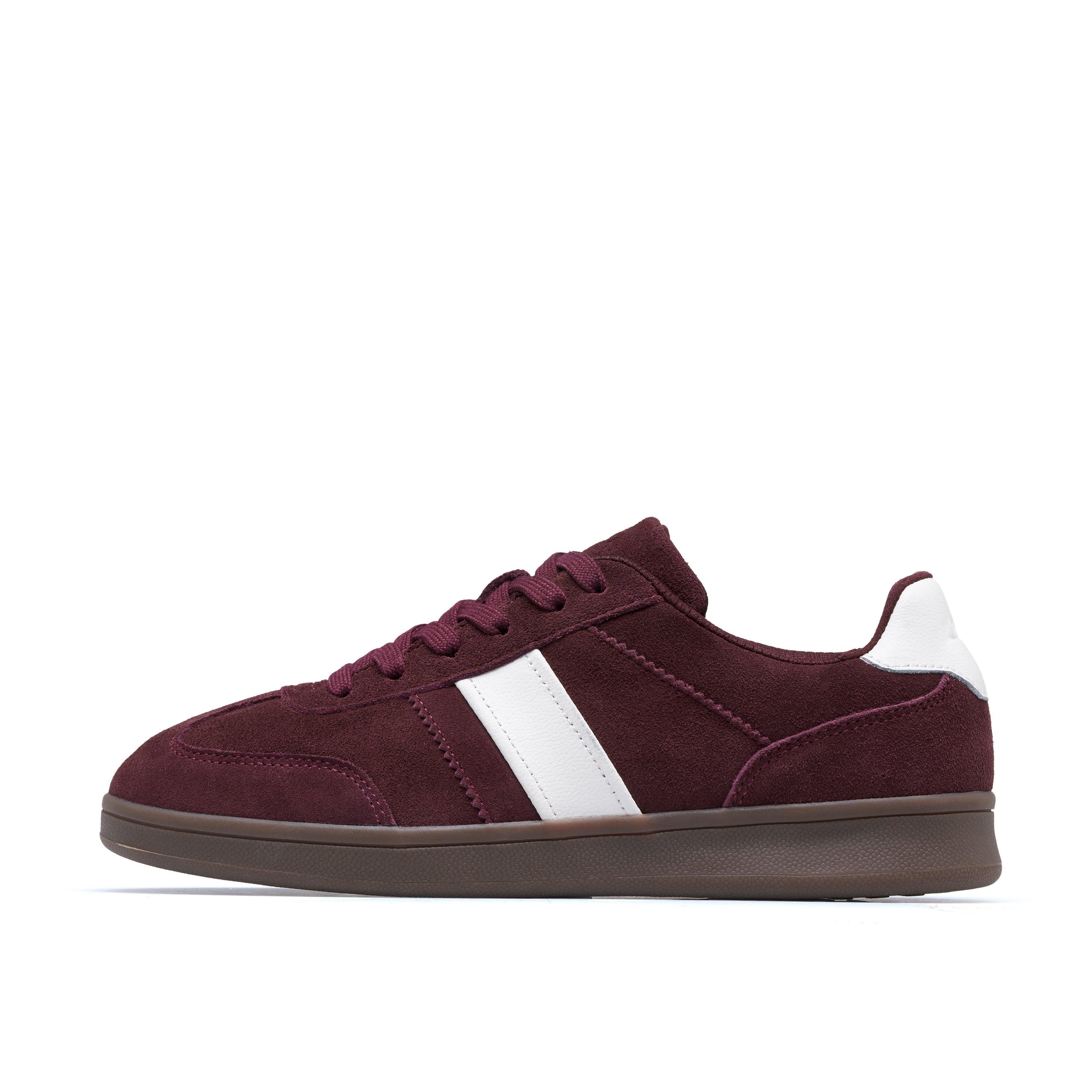 Clarks Seco Speed Burgundy Suede Trainers