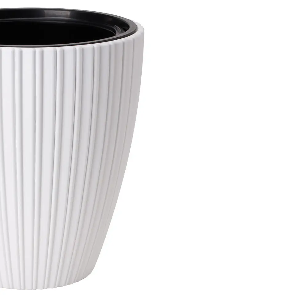 Form Plastic Plantenpot/bloempot - kunststof - wit - D40 x H42 cm