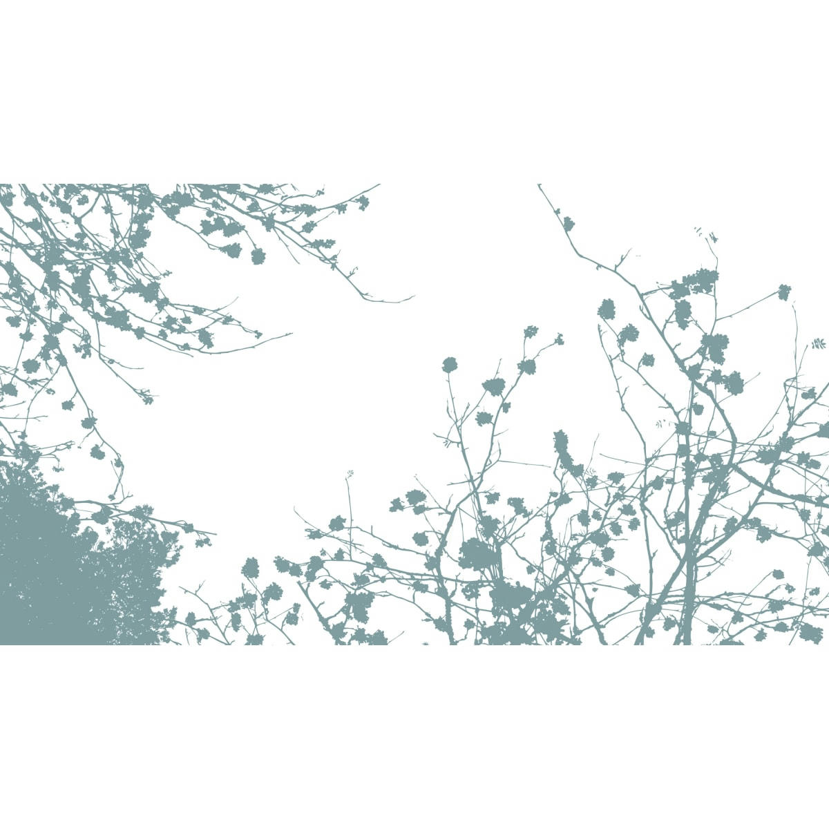 - Papier peint panoramique entre les branches 225 x 250 cm