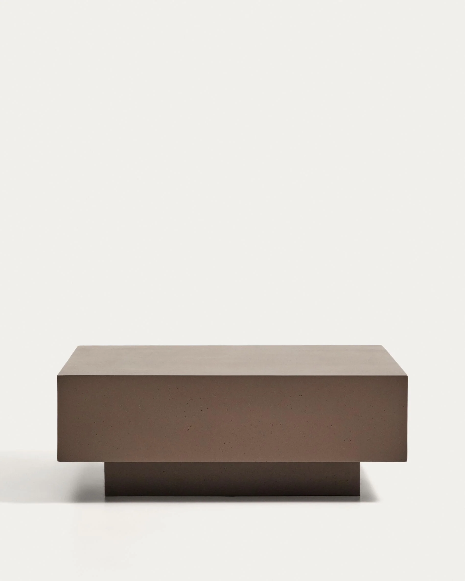 Rustella coffee table in brown concrete 80 x 60cm