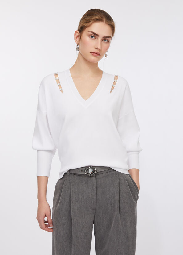 Maglia con castoni gioiello