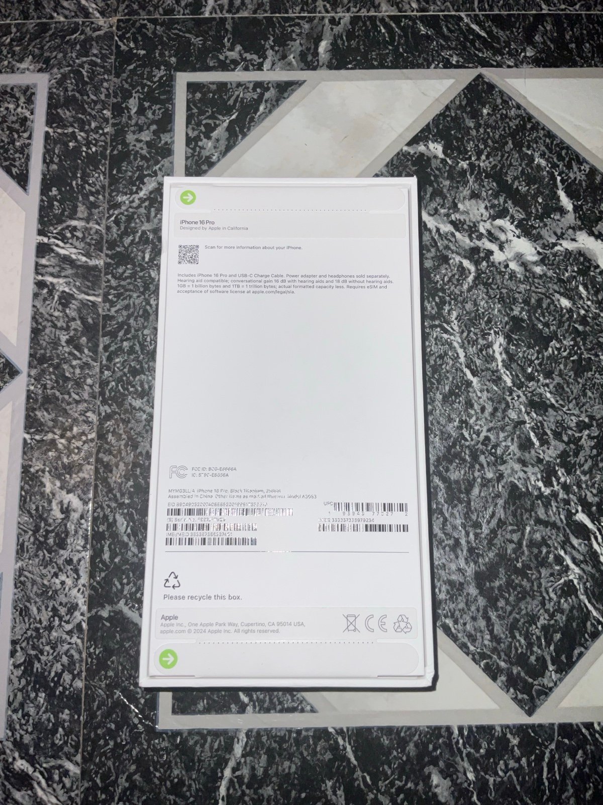 Apple iPhone 16 pro black Titanium 256GB brand new sealed unlocked