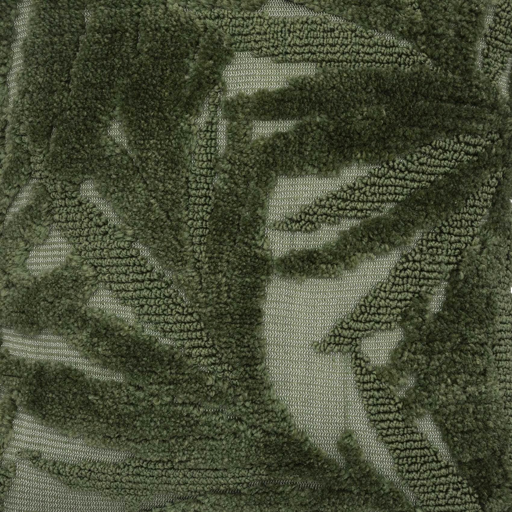 - Coussin en velours tufté polyester/velours vert 45x45 cm