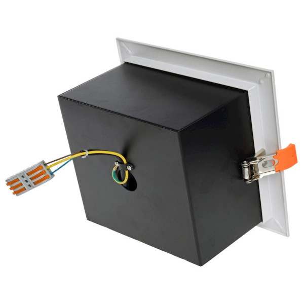 Oprawa wpuszczana kwadratowa biała 19cm PLAZA 1xAR111x35W IP20 Milagro