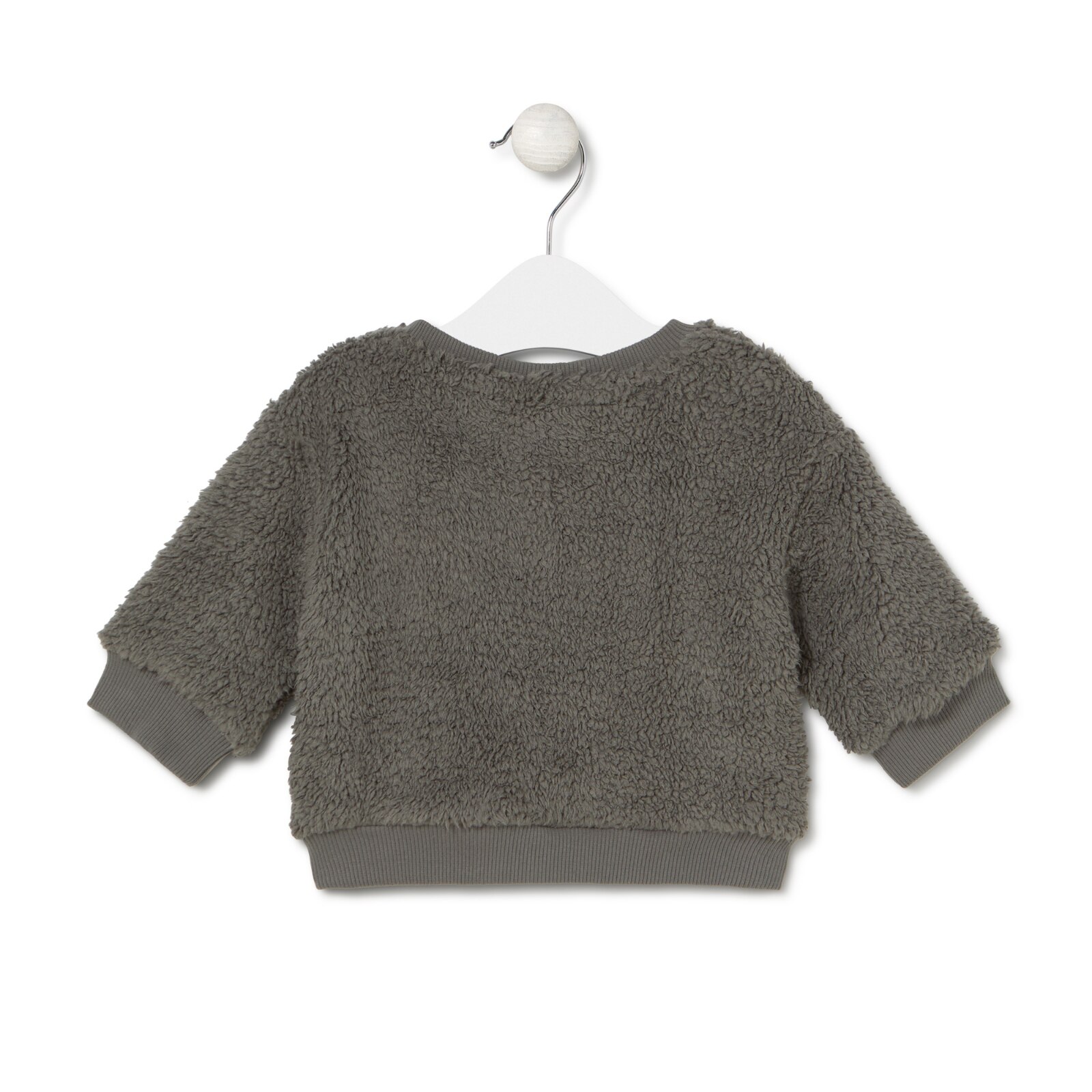 Sudadera de pelo Casual gris