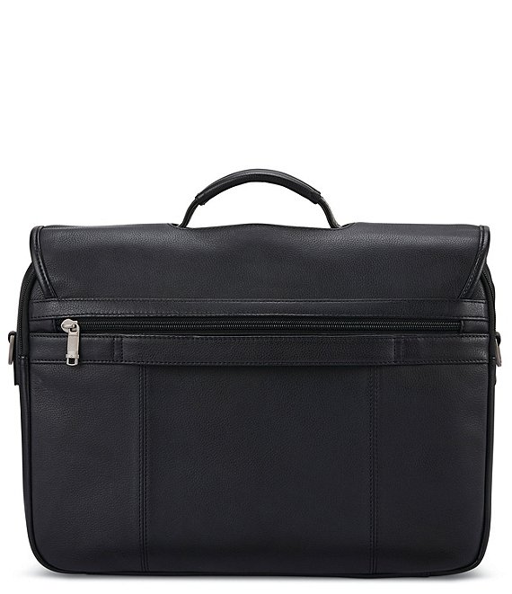 Classic Leather Flapover Briefcase