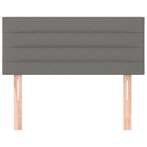 NNEVL Headboard Dark Grey 100x5x78/88 cm Fabric