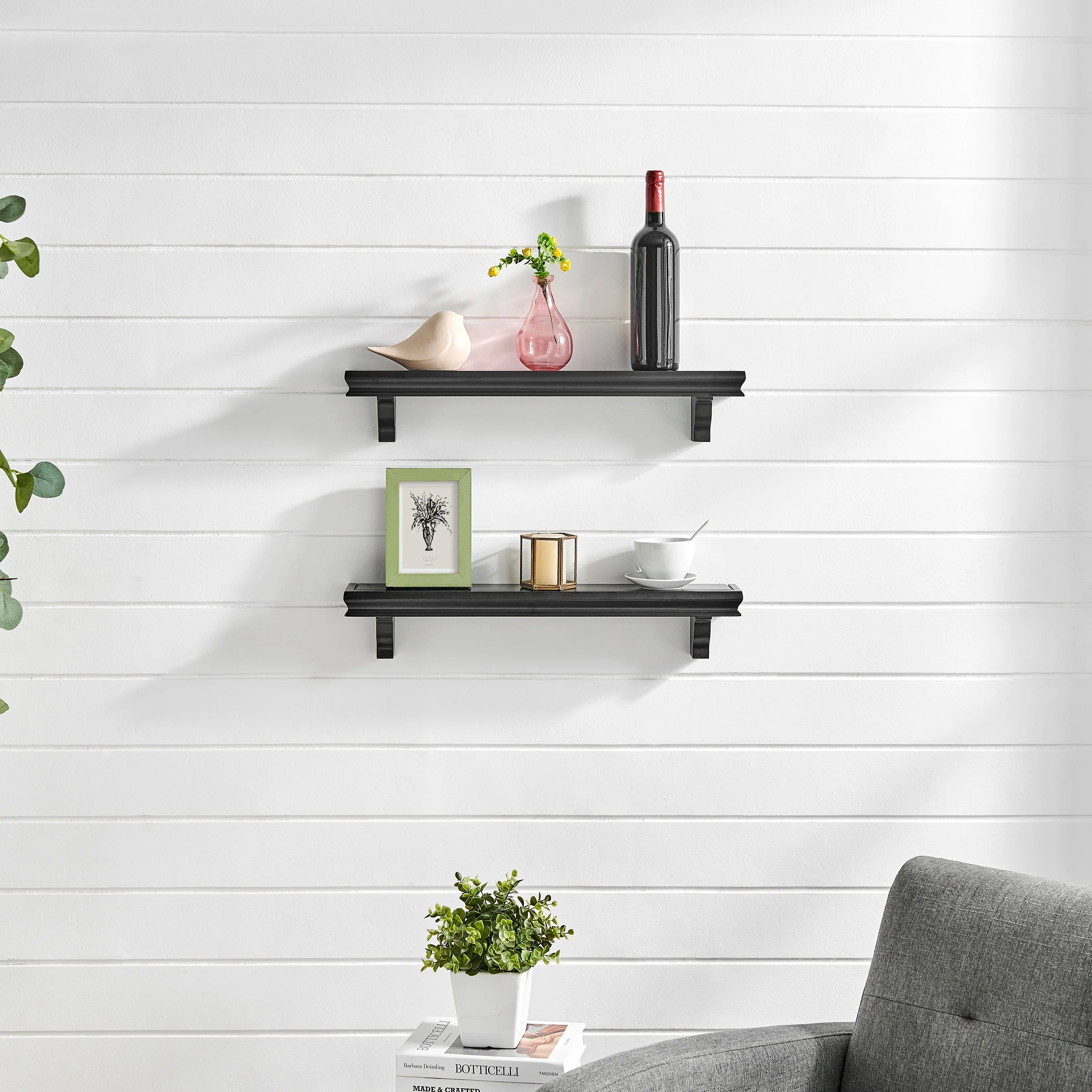 Danya B. 24 Floating Display Ledge Wall Shelves - Set of 2