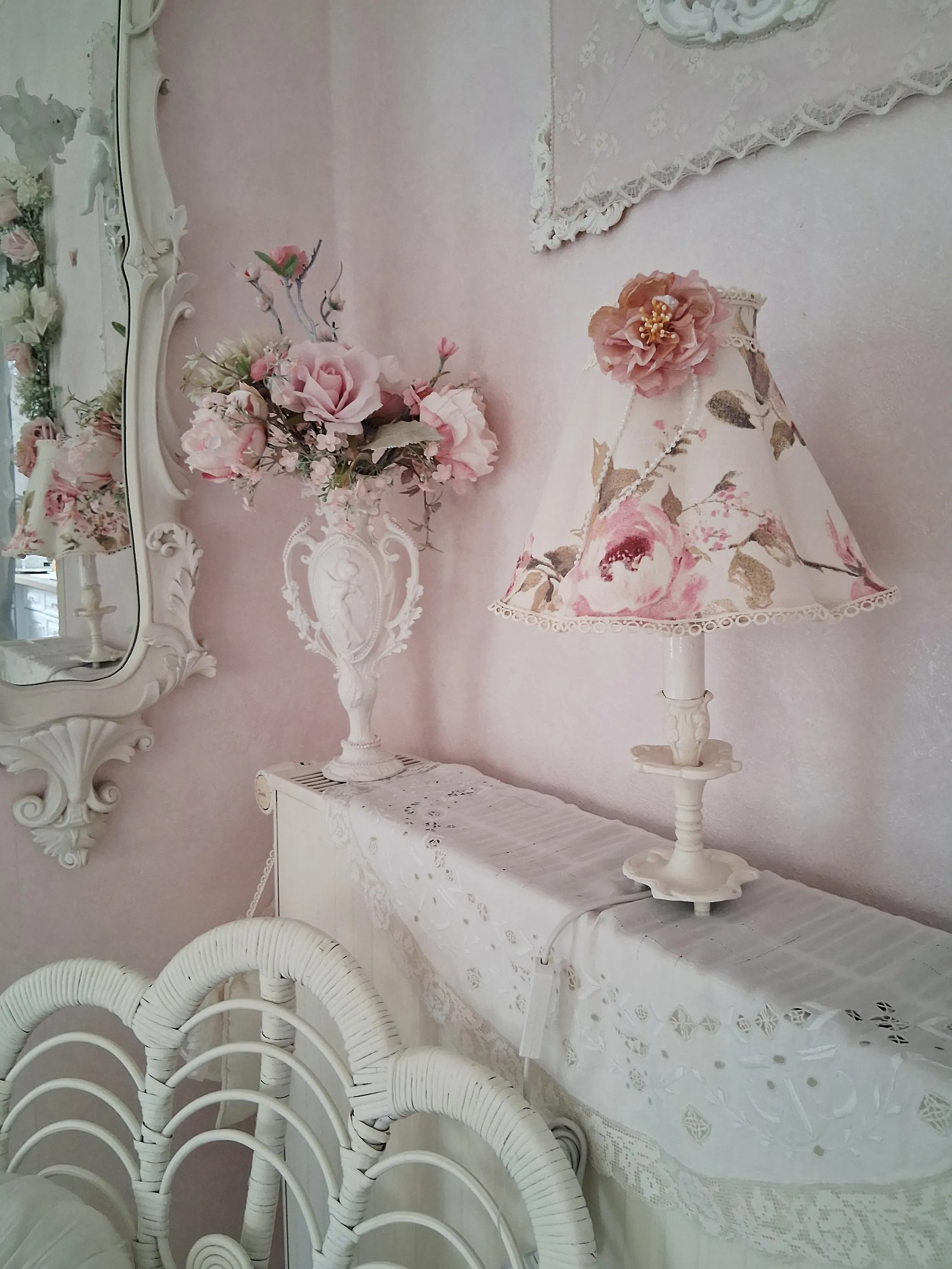 Unique lampshade + lamp base
