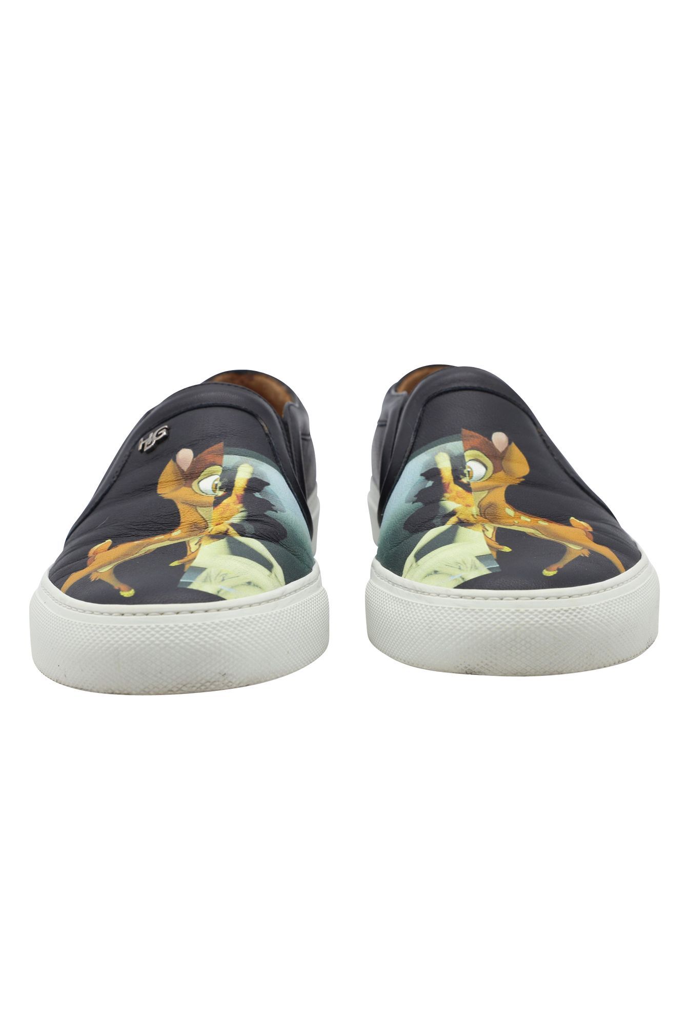 Givenchy Preloved Bambi Skate Sneakers in Black Leather