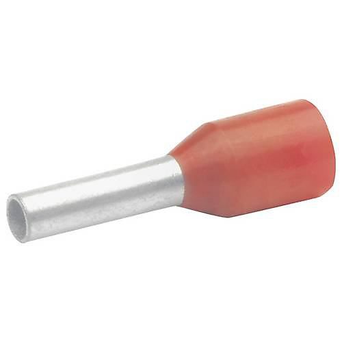 Embout simple d'extrémité de câble Klauke 47110, 1 mm² x 10 mm, rouge