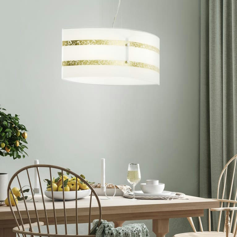 NIKOSIA - Suspension en verre argenté