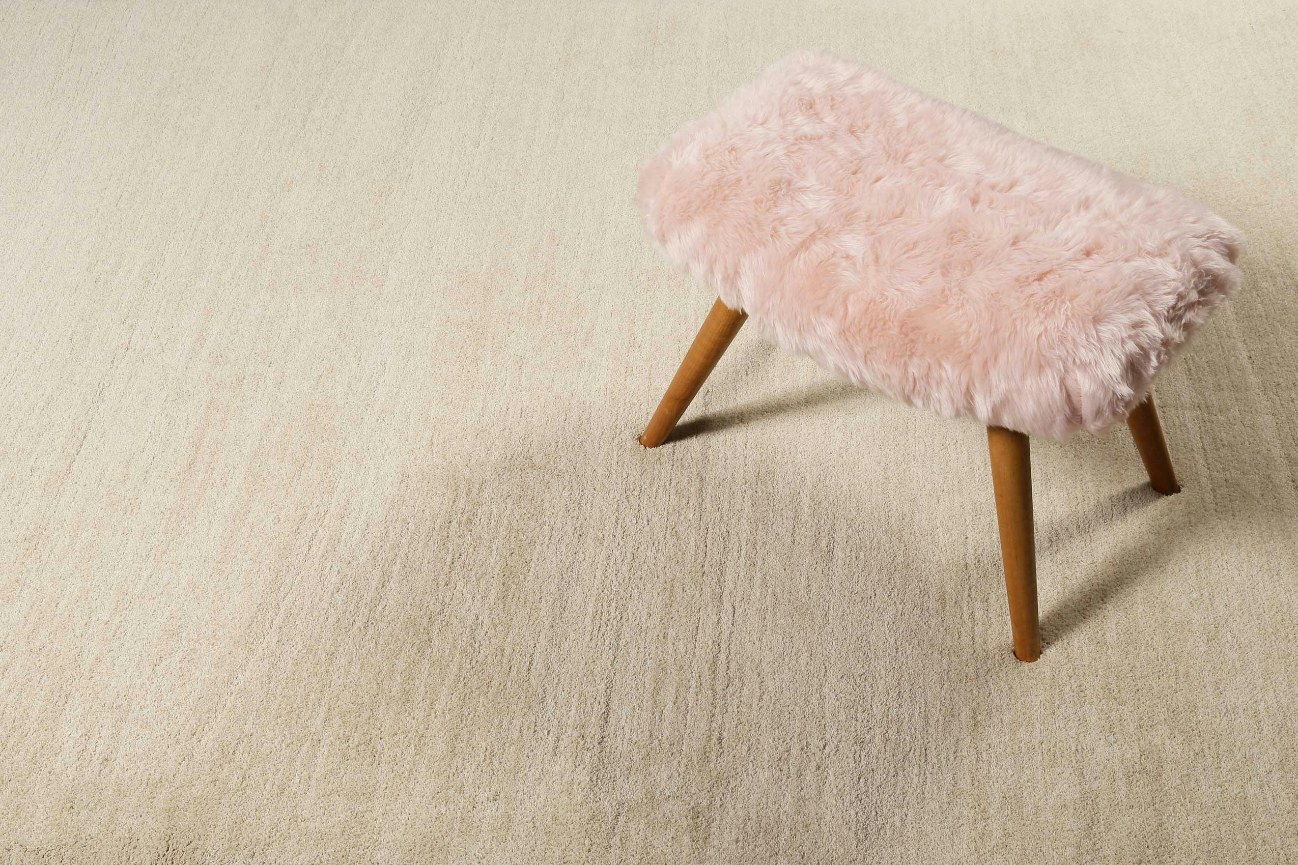 LOFT - Tapis tufté poils longs beige doux pour salon, chambre 230x160