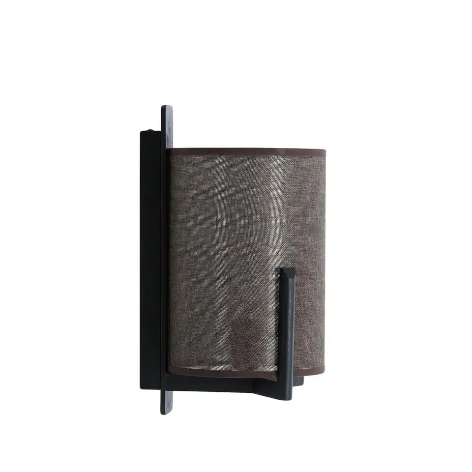 Wandlamp Litto - Mat zwart - 22x18x36cm