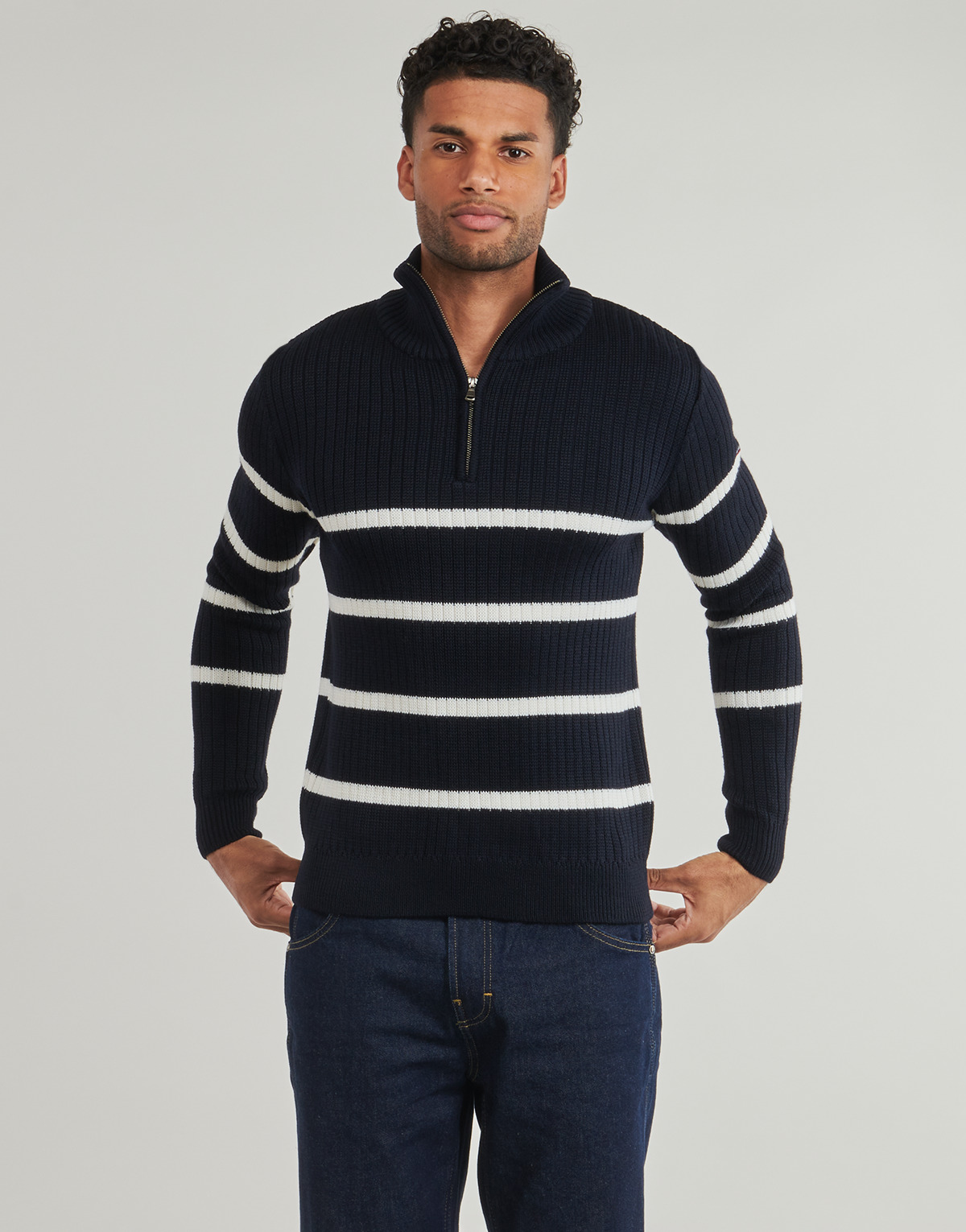 Armor Lux - PULL CAMIONNEUR - Navy / Milk