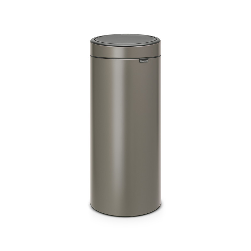 Poubelle Touch Bin platine 30 L BRABANTIA