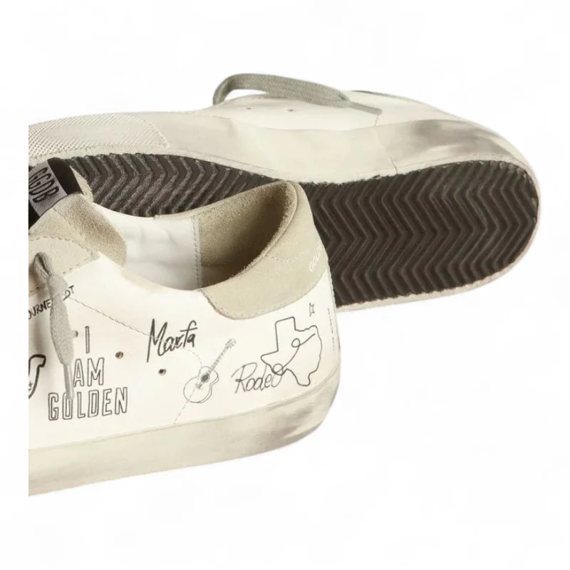 Super-Star sneakers with Texas graffiti