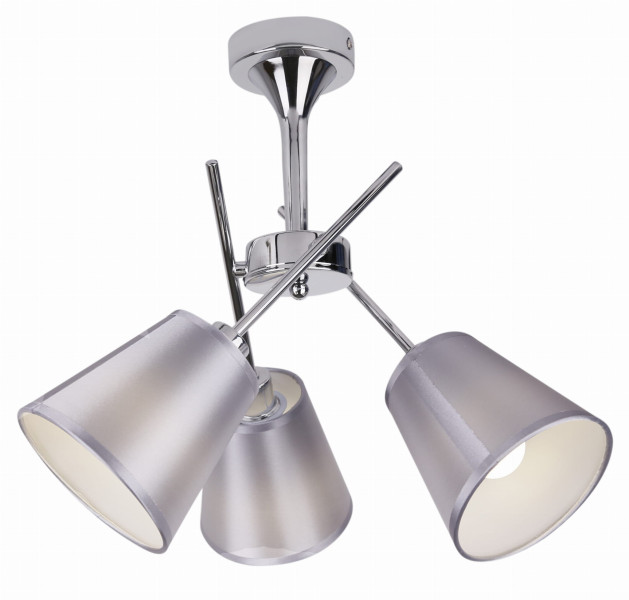 Lampa sufitowa chromowana srebrna VOX 3xE14x40W wym: 36x50x50 cm Candellux