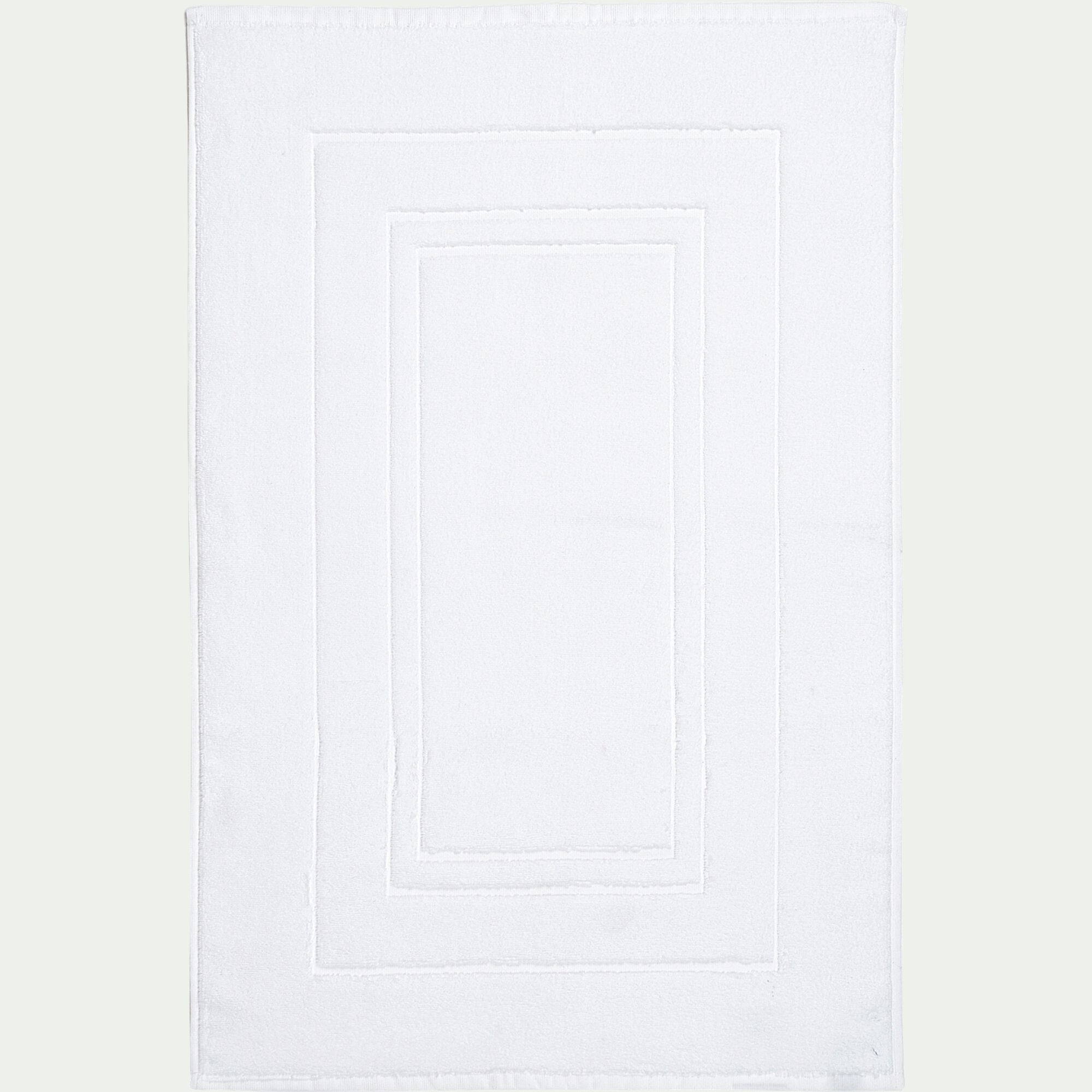 AZUR - Tapis de bain en coton - blanc 60x110cm