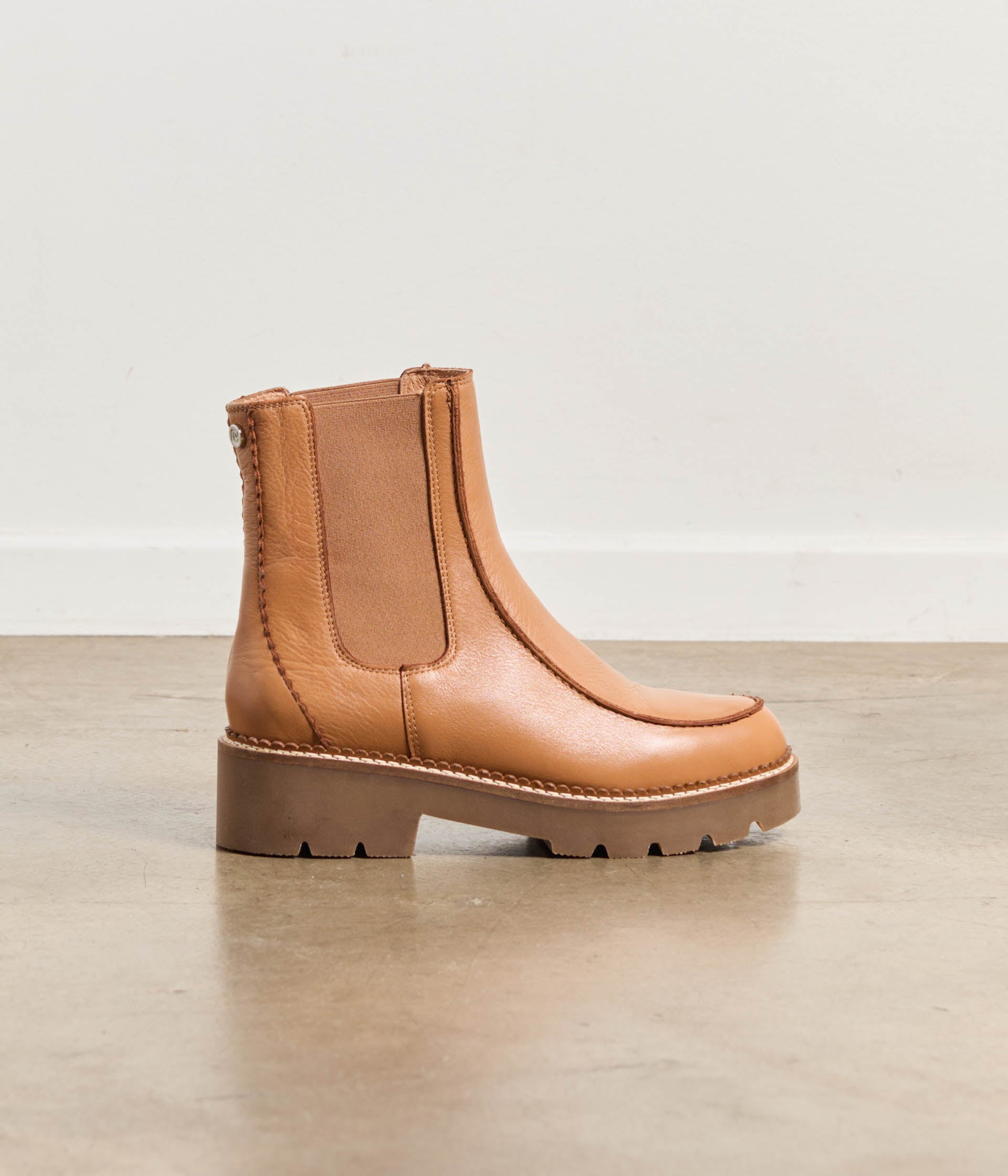 Chelsea boots caramel Rhéa